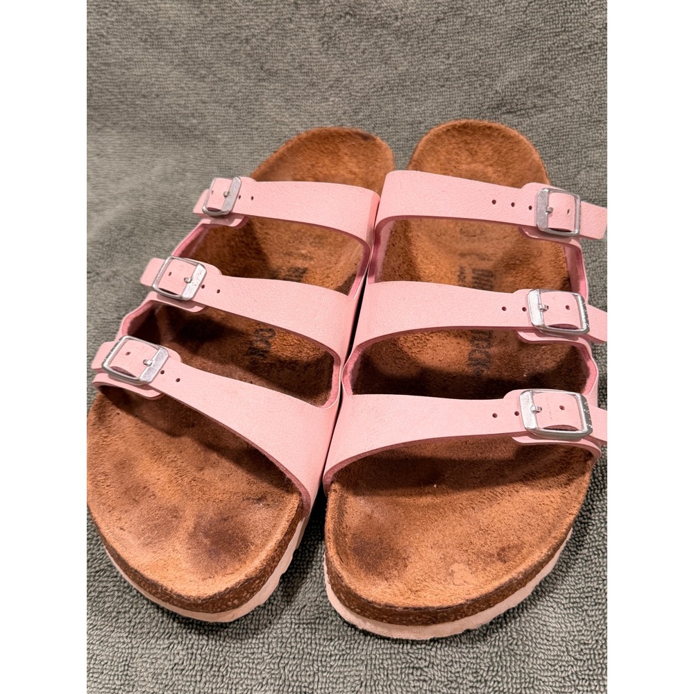 Birkenstock Florida Fresh Pink Three Strap Sandals EU 40 US 9-9.5 Womens - Picture 6 of 9